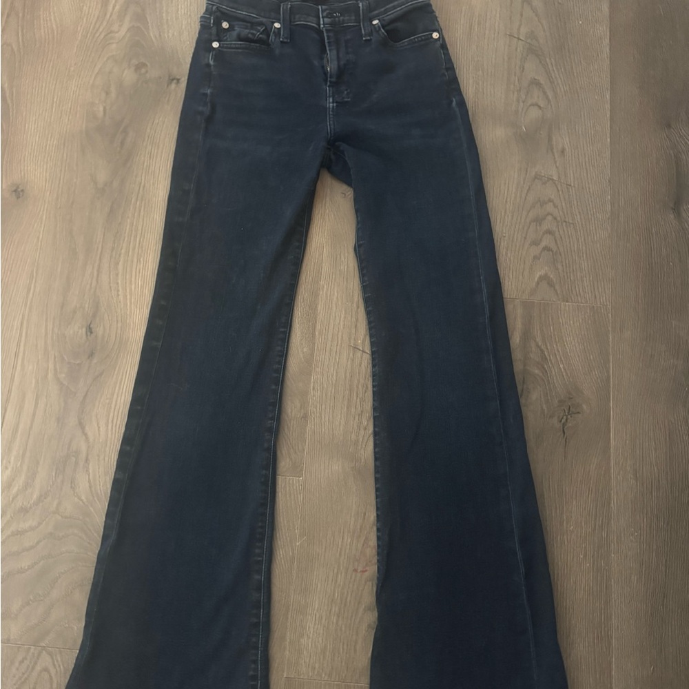 7 Dojo Dark Blue Flare Jeans